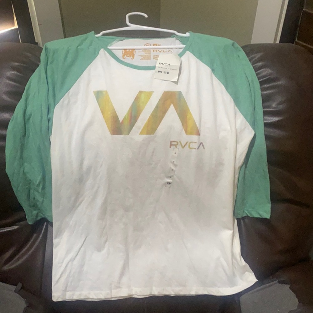 Rvca 3/4 length sleeve t-shirt